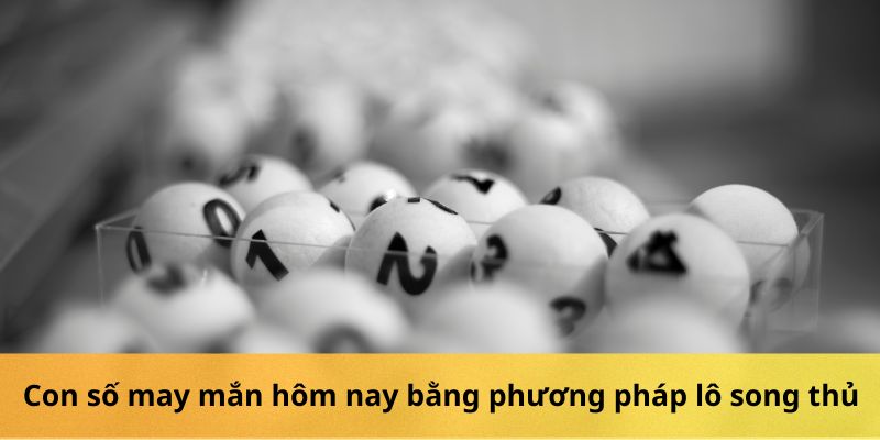 Ví dụ về con số may mắn hôm nay bằng phương pháp lô song thủ