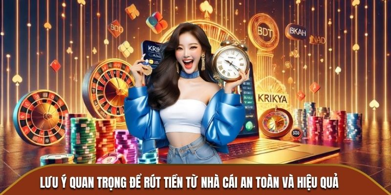 Lưu ý quan trọng để rút tiền từ nhà cái an toàn và hiệu quả